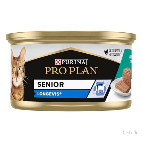 Purina Pro Planet Senior Longevis Tonfiskskum katt matlåda på 85 g 24 st 7613033568596