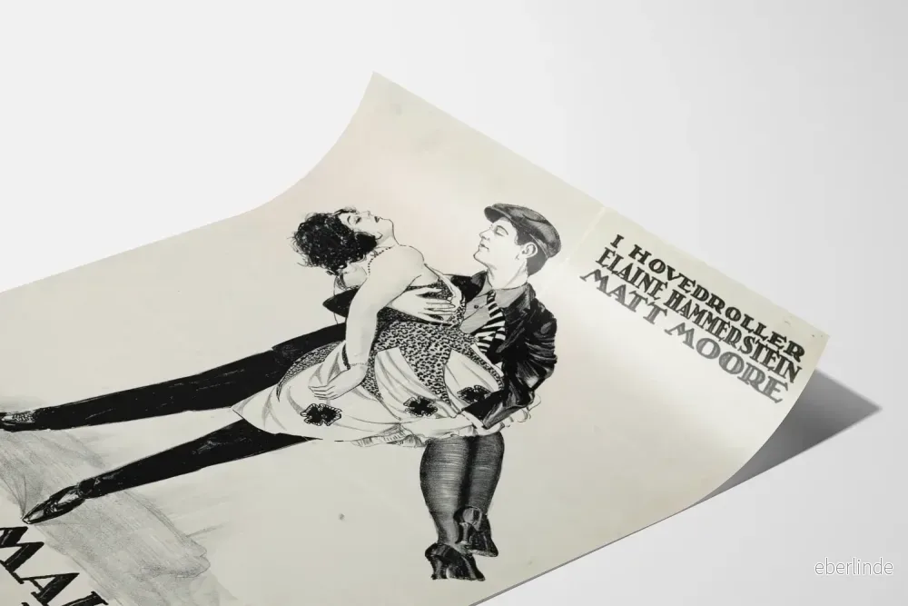 Vintageposter av Mary Malone från Red Lion i svartvitt - Bild 3