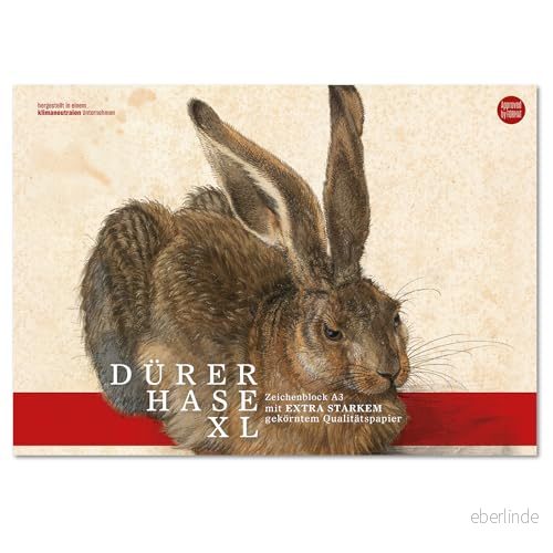 Edition Dürer ritblock kornig A3 12 ark 130 g/m², målningsblock för barn och vuxna 9002244867570