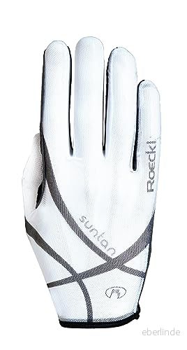 Roeckl sport ridhandskar LAILA, damer sommar ridhandske, vit 7,5 4044791421152