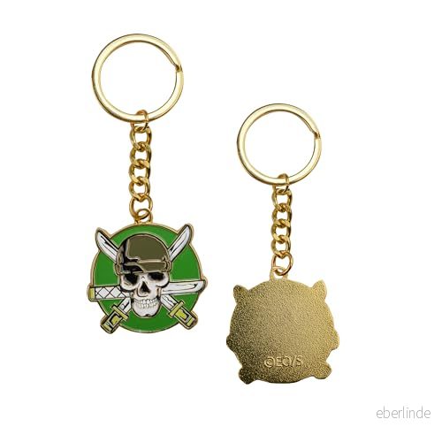 Cinereplicas One Piece Zoro nyckelring 10 x 3,8 cm Officiell licens, flerfärgad, * 3.8 4895205618879
