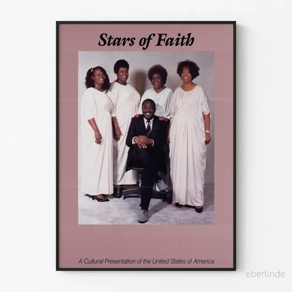 Poster Stars of Faith - Konstnärlig vintage väggdekoration