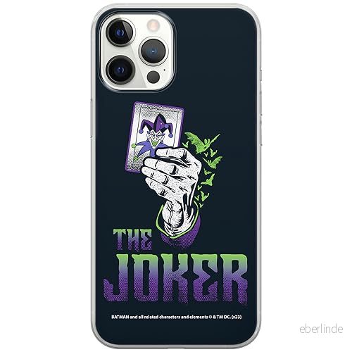 ERT GROUP mobiltelefonfodral för Iphone 12 PRO MAX originalt och officiellt licensierat DC mönster Joker 030 optimalt anpassad till formen på mobiltelefonen, fodral tillverkad av TPU plast 5905795054465