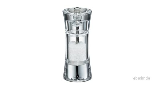 Zassenhaus Salt Mill Aachen Transparent 14 cm 4006528035254