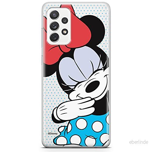 ERT GROUP mobiltelefonfodral för Samsung A52 5G / LTE 4G A52S originalt och officiellt licensierat Disney mönster Minnie 033 anpassad till formen på mobiltelefonen, gedeeltelijk transparant 5903040069530