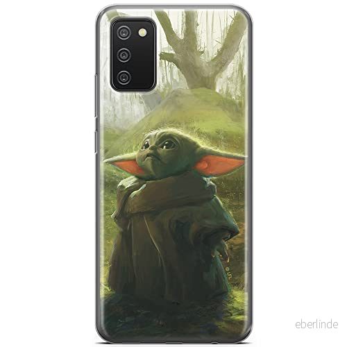 ERT GROUP mobiltelefonfodral för Samsung A02S originalt och officiellt licensierat Star Wars mönster Baby Yoda 017 optimalt anpassad till formen på mobiltelefonen, fodral tillverkad av TPU plast 5904805064890