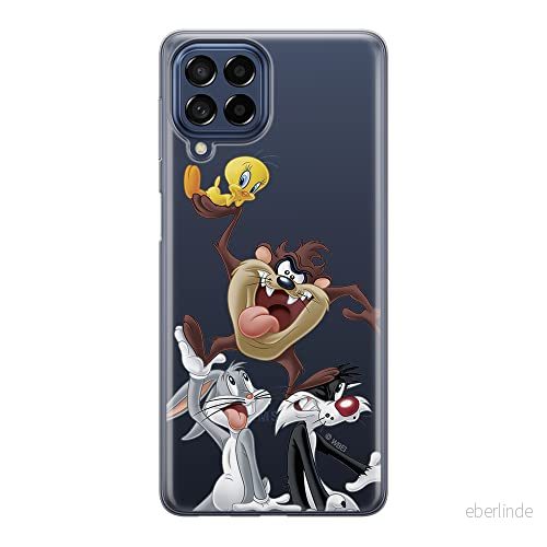 ERT GROUP mobiltelefonfodral för Samsung M33 5G originalt och officiellt licensierat Looney Tunes mönster 001 optimalt anpassad till formen på mobiltelefonen, gedeeltelijk transparant 5905511340186