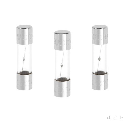Debflex 715756 Slow Fusion 3 Glass Fuses 5 x 20 3,15A, 250 V 3142187157560