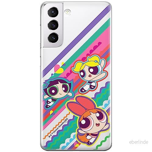 ERT GROUP mobiltelefonfodral för Samsung S21 PLUS originalt och officiellt licensierat The Powerpuff Girls mönster 026, gedeeltelijk transparant 5905511971236