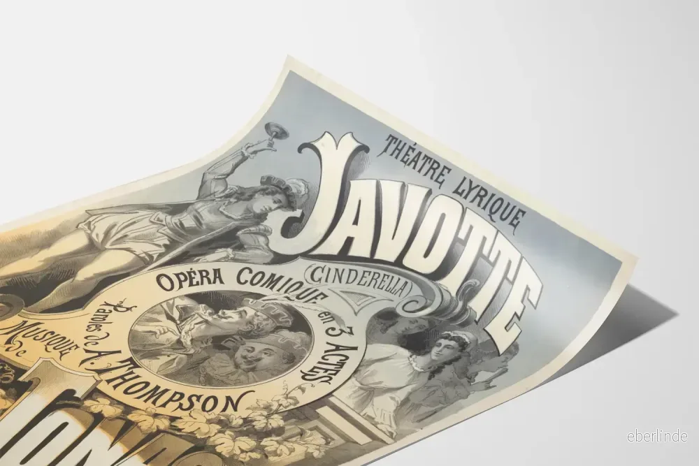 Teateraffisch Lyrique Javotte - Opera Comique Askungen - Bild 3