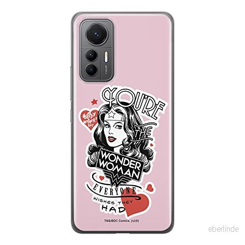 ERT GROUP mobiltelefonfodral för Xiaomi 12 LITE originalt och officiellt licensierat DC mönster Wonder Woman 014 optimalt anpassad till formen på mobiltelefonen, fodral tillverkad av TPU plast 5905511499099