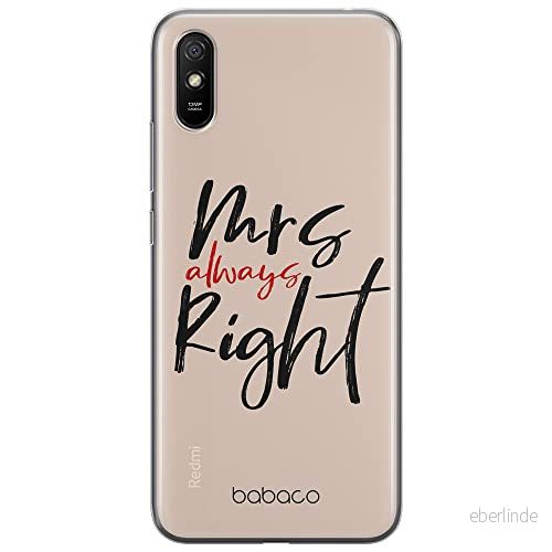ERT GROUP mobiltelefonfodral för Xiaomi REDMI 9A originalt och officiellt licensierat Babaco mönster Mrs Right 001 optimalt anpassad till formen på mobiltelefonen, fodral tillverkad av TPU plast 5904805048548