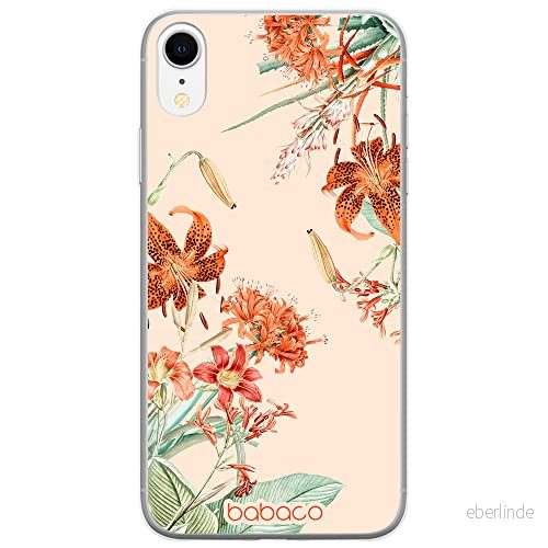 ERT GROUP mobiltelefonfodral för Iphone XR originalt och officiellt licensierat Babaco mönster Flowers 057 optimalt anpassad till formen på mobiltelefonen, fodral tillverkad av TPU plast 5905131365453