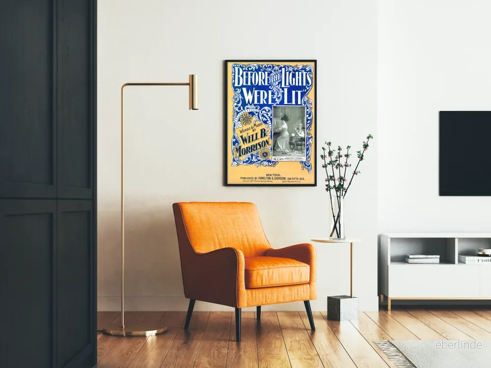 Vintageposter Before The Lights Were Lit av Will B. Morrison - Bild 2