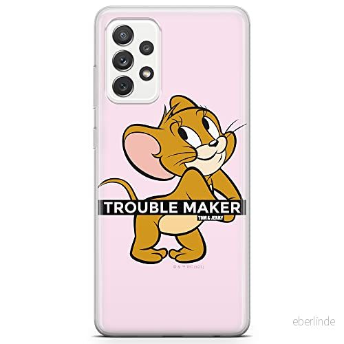 ERT GROUP mobiltelefonfodral för Samsung A72 5G originalt och officiellt licensierat Tom and Jerry mönster 012 optimalt anpassad till formen på mobiltelefonen, fodral tillverkad av TPU plast 5904805270130