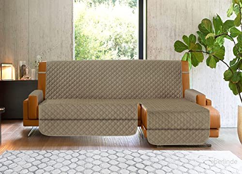 BIANCHERIAWEB Soffa Halvö Anti kvarn Halksäker Täckt Imperial Tortora 240 Vänster 8056710998191