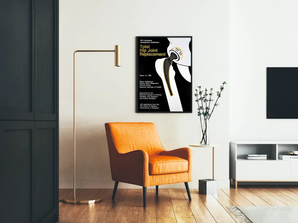 medicinsk väggposter för total höftledsbyte vintage - Bild 2