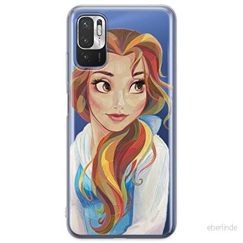 ERT GROUP mobiltelefonfodral för Xiaomi REDMI NOTE 10 5G / POCO M3 PRO originalt och officiellt licensierat Disney mönster Bella 003 anpassad till formen på mobiltelefonen, gedeeltelijk transparant 5904805614354