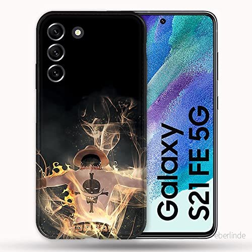 Fodral för Samsung Galaxy S21 FE / S21FE Manga One Piece Ace svart 3614848199719