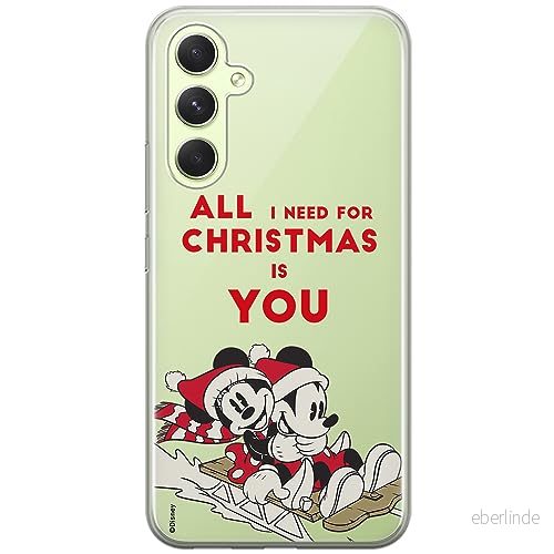 ERT GROUP mobiltelefonfodral för Samsung A54 5G originalt och officiellt licensierat Disney mönster Mickey & Minnie 015 optimalt anpassad till formen på mobiltelefonen, gedeeltelijk transparant 5905511812539