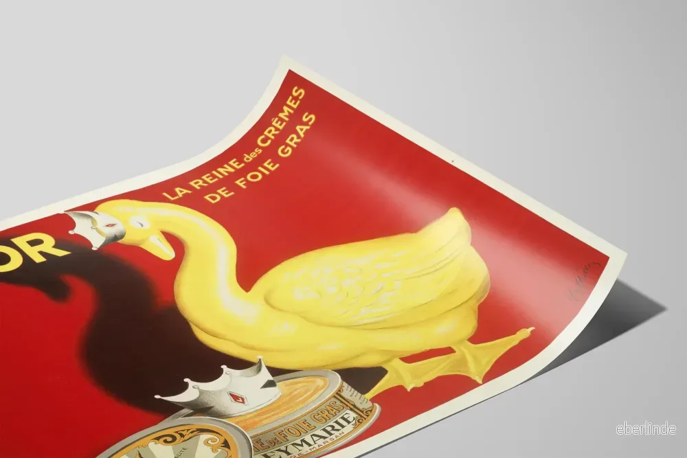 Vintageposter L'Oie d'Or - Väggdekoration med gåslever - Bild 2