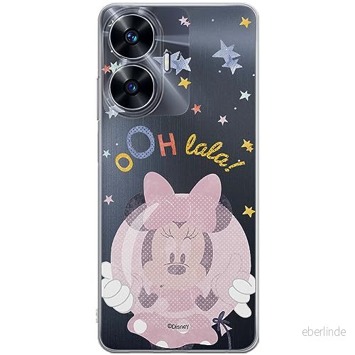 ERT GROUP mobiltelefonfodral för Realme C55 originalt och officiellt licensierat Disney mönster Minnie 046 optimalt anpassad till formen på mobiltelefonen, gedeeltelijk transparant 5905511859534