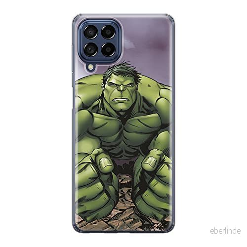 ERT GROUP mobiltelefonfodral för Samsung M53 5G originalt och officiellt licensierat Marvel mönster Hulk 004 optimalt anpassad till formen på mobiltelefonen, fodral tillverkad av TPU plast 5905511397555
