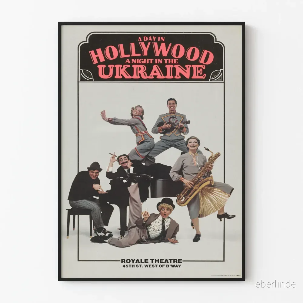 Vintageposter A Day in Hollywood A Night in the Ukraine Teater Broadway