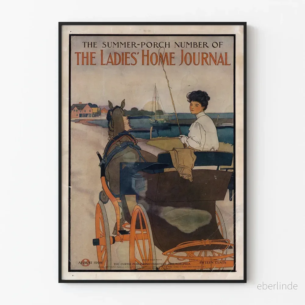 Vintageposter The Ladies’ Home Journal – Väggdekoration sommar 1908 Vintageposter The Ladies’ Home Journal – Väggdekoration sommar 1908