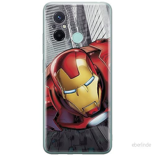 ERT GROUP mobiltelefonfodral för Xiaomi REDMI 12C/ 11A originalt och officiellt licensierat Marvel mönster Iron Man 008 anpassad till formen på mobiltelefonen, fodral tillverkad av TPU plast 5905511839666