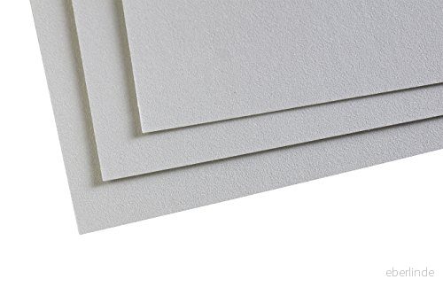 Clairefontaine Ref 197017C Pastelmatta kortark (paket med 5 ark) 360 gsm kort 24 x 32 cm ljusblå färg speciellt formulerad för användning pasteller 3329681970172