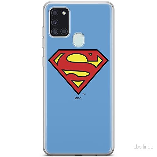 ERT GROUP mobiltelefonfodral för Samsung A21s originalt och officiellt licensierat DC mönster Superman 002 optimalt anpassad till formen på mobiltelefonen, fodral tillverkad av TPU plast 5903040259160