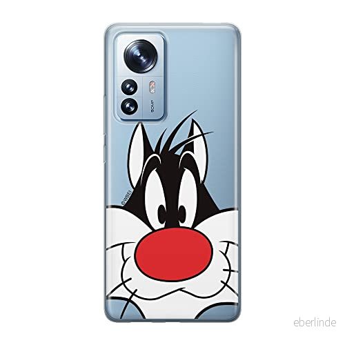 ERT GROUP mobiltelefonfodral för Xiaomi 12 / 12X originalt och officiellt licensierat Looney Tunes mönster Sylvester 001 optimalt anpassad till formen på mobiltelefonen, gedeeltelijk transparant 5905511479336