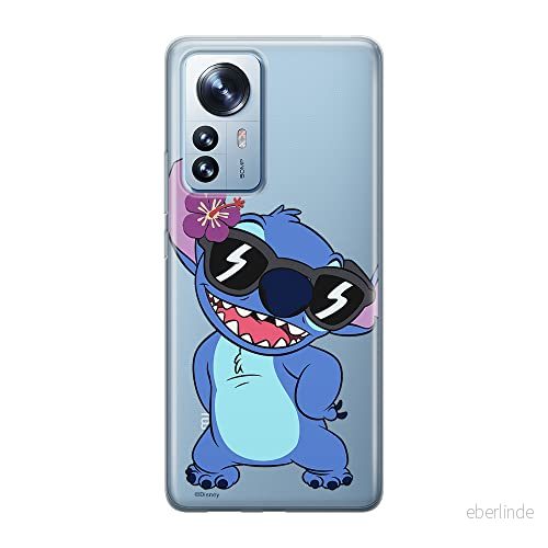 ERT GROUP mobiltelefonfodral för Xiaomi 12 PRO originalt och officiellt licensierat Disney mönster Stitch 007 optimalt anpassad till formen på mobiltelefonen, gedeeltelijk transparant 5905511518905