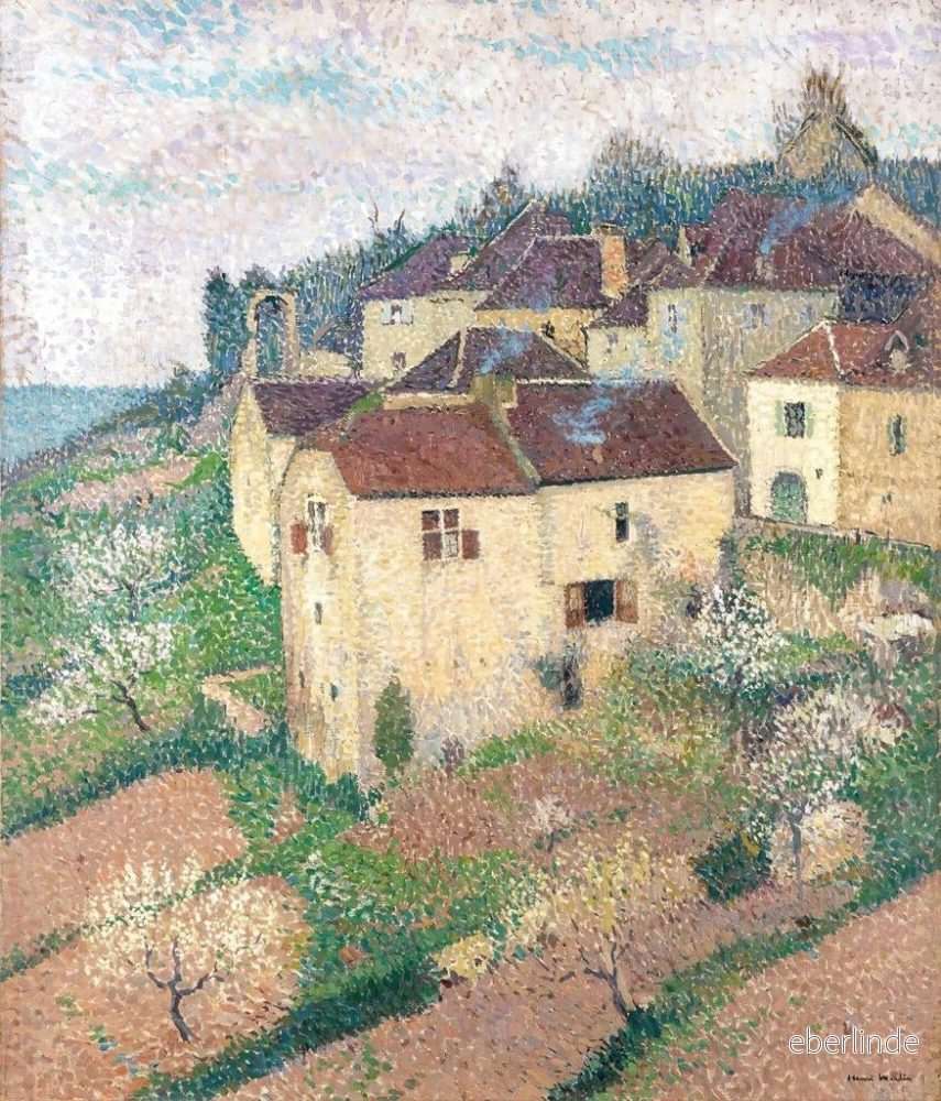 Målning Hus i Saint - Cirq - Lapopie - Henri Martin | Konsttryck - Bild 2