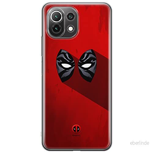 ERT GROUP mobiltelefonfodral för Xiaomi 11 LITE 4G/5G originalt och officiellt licensierat Marvel mönster Deadpool 007, fodral tillverkad av TPU plast 5903932699692