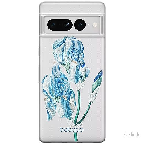ERT GROUP mobiltelefonfodral för Google PIXEL 7 PRO originalt och officiellt licensierat Babaco mönster Flowers 025 optimalt anpassad till formen på mobiltelefonen, gedeeltelijk transparant 5905795172374