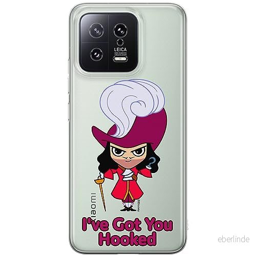 ERT GROUP mobiltelefonfodral för Xiaomi 13 originalt och officiellt licensierat Disney mönster James Hook 001 optimalt anpassad till formen på mobiltelefonen, gedeeltelijk transparant 5905511909000