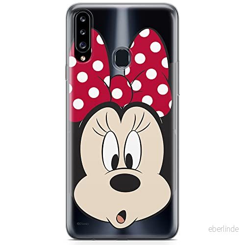 ERT GROUP mobiltelefonfodral för Samsung A20S originalt och officiellt licensierat Disney mönster Minnie 054 optimalt anpassad till formen på mobiltelefonen, gedeeltelijk transparant 5904805436352
