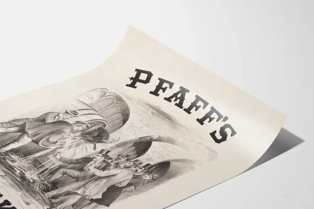 Vintageposter Pfaff's Bock för väggdekoration - Bild 3