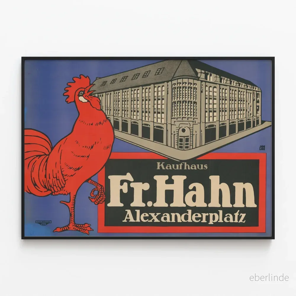 Kaufhaus Fr. Hahn Alexanderplatz – Vintage väggdekoration poster Kaufhaus Fr. Hahn Alexanderplatz – Vintage väggdekoration poster