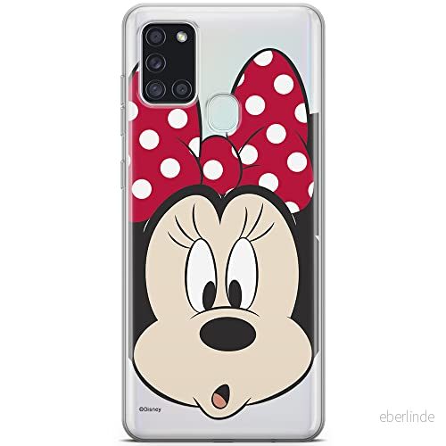 ERT GROUP mobiltelefonfodral för Samsung A21s originalt och officiellt licensierat Disney mönster Minnie 054 optimalt anpassad till formen på mobiltelefonen, gedeeltelijk transparant 5903040257050