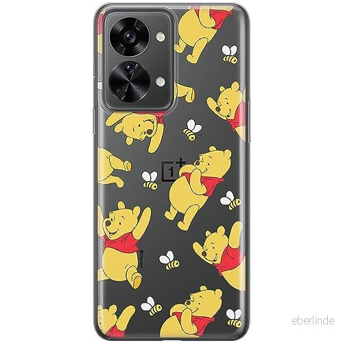 ERT GROUP mobiltelefonfodral för OnePlus NORD 2T 5G originalt och officiellt licensierat Disney mönster Winnie the Pooh & Friends 043 anpassad till formen på mobiltelefonen, gedeeltelijk transparant 5905795041656