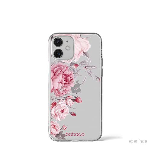 ERT GROUP mobiltelefonfodral för Iphone 12 Mini originalt och officiellt licensierat Babaco mönster Flowers 059 optimalt anpassad till formen på mobiltelefonen, gedeeltelijk transparant 5905131372277