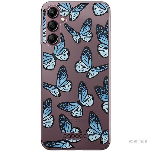 ERT GROUP mobiltelefonfodral för Samsung A14 4G/5G originalt och officiellt licensierat Babaco mönster Butterflies 002 optimalt anpassad till formen på mobiltelefonen, fodral tillverkad av TPU plast 5905511827557