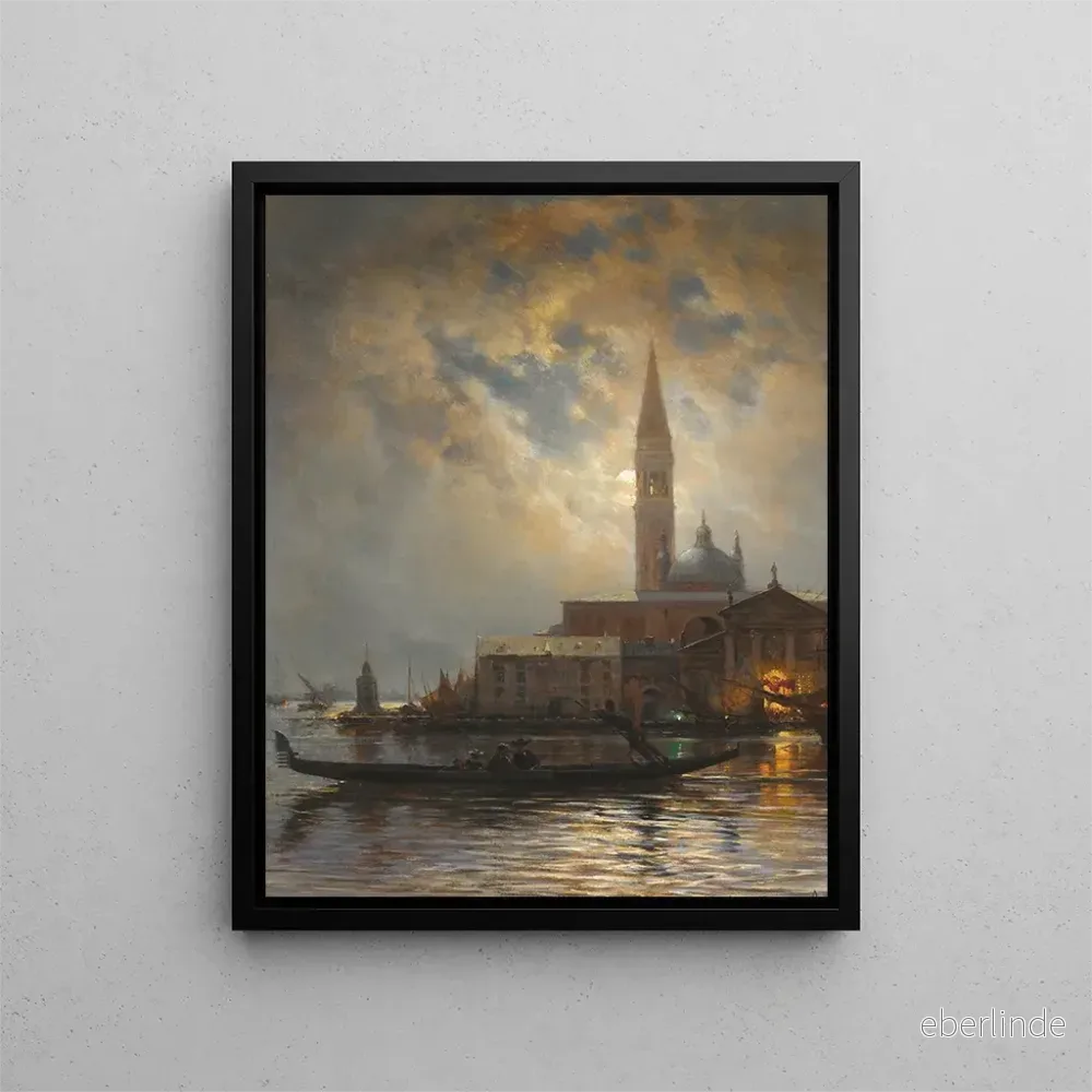 Målning Venise au clair de lune - Alexey Petrovich Bogolyubov | Konsttryck
