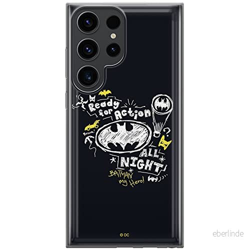 ERT GROUP mobiltelefonfodral för Samsung S23 ULTRA originalt och officiellt licensierat DC mönster Batman 014 optimalt anpassad till formen på mobiltelefonen, fodral tillverkad av TPU plast 5905511464677
