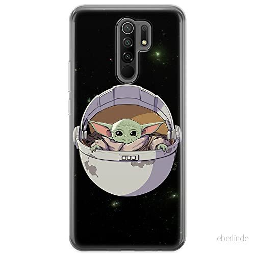 ERT GROUP mobiltelefonfodral för Xiaomi REDMI 9 originalt och officiellt licensierat Star Wars mönster Baby Yoda 026 optimalt anpassad till formen på mobiltelefonen, fodral tillverkad av TPU plast 5904805086540