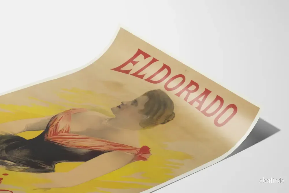 Vintageposter Eldorado Clairette elegant väggdekoration - Bild 3