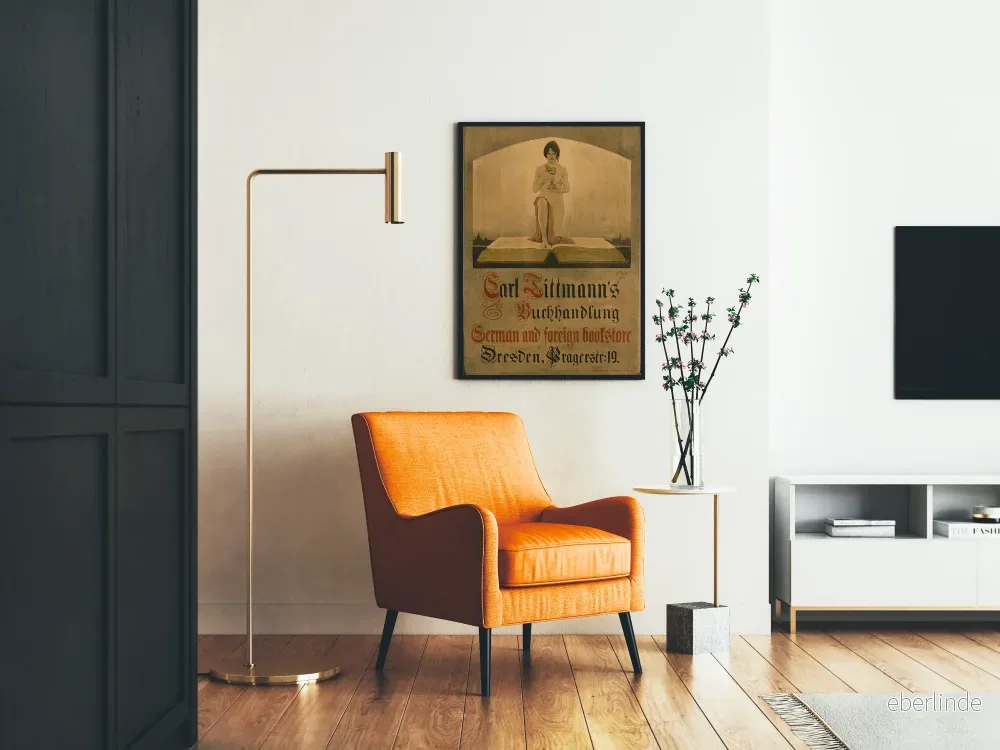 Vintageposter av Carl Tittmanns Buchhandlung Dresden väggdekoration - Bild 2